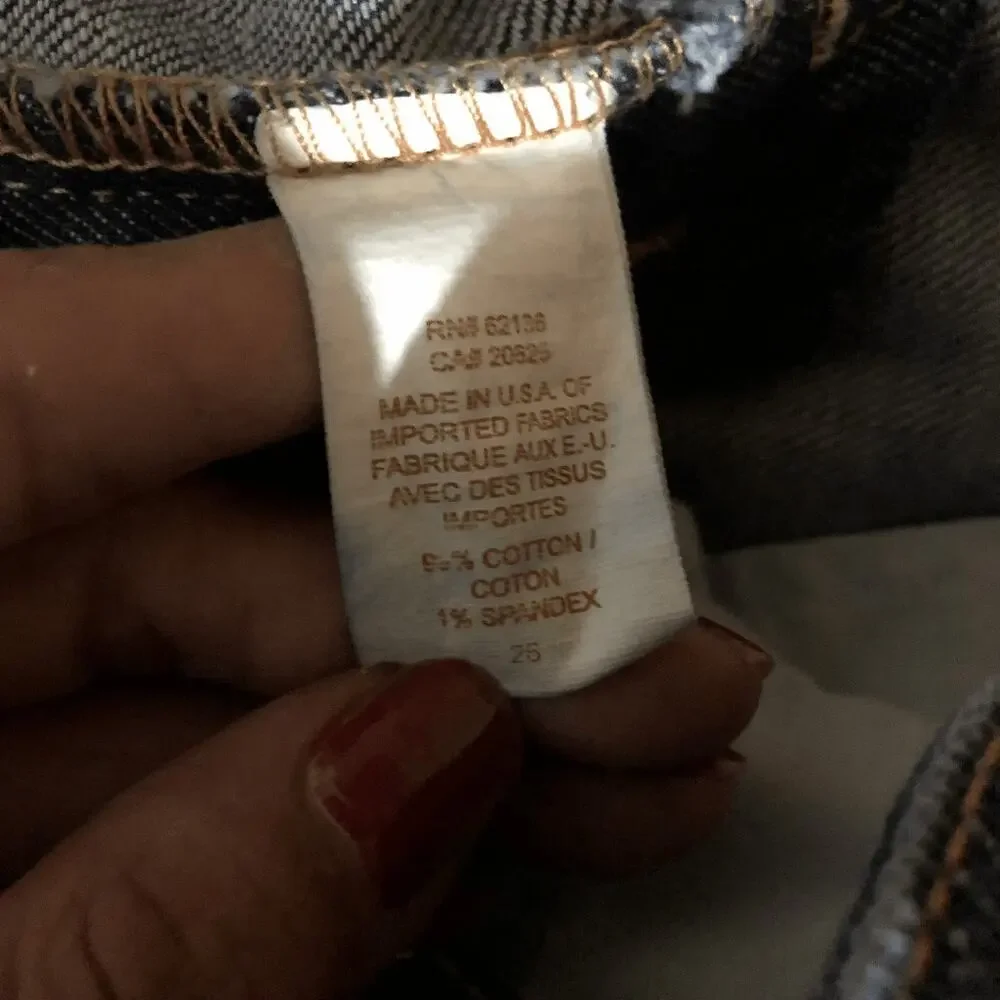 Marciano Bootcut Jeans Size 26 (4) Dark Wash Gold Embellishments - Picture 7 of 10